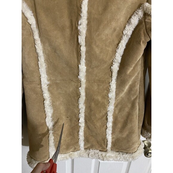 Vintage Wilson’s Leather Maxima Y2K Genuine Leather Faux Fur Women’s Coat Size M - Picture 14 of 16